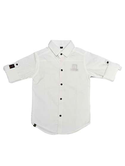 Havok kids Boys Standard
                    white boys casual shirt for boys