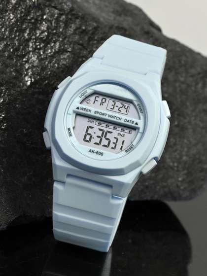 PAPIO Kids Dial &
                    Straps LED Backlight And Alarm Digital Watch
                    DIGITAL-036 SKY BLUE