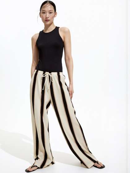 H&M Wide Pull-On
                      Trousers
