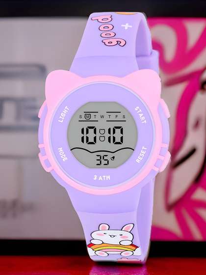 EWWE Kids Waterproof
                    Straps Digital Multi Function Watch 2206 Cat-Purple