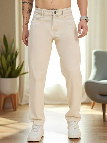 STUDIO NEXX Men
                        Cotton Straight Fit Mid-Rise Jeans