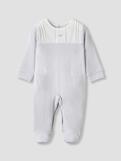Giggles by Babyshop
                      Boys Textured Cotton Sleepsuit