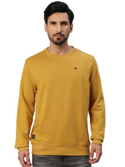 Royal Enfield Men
                          Solid Round Neck Pullover Sweatshirt