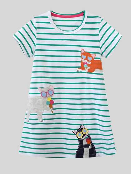 LULU & SKY Girls
                    Striped Nightdress