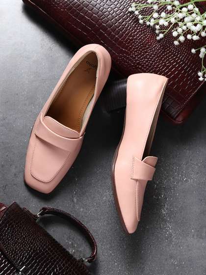 yoho Women Bliss
                        Heel 001 Slip-On Block Heel Orthopedic
                        Footpharma Footbed Loafers