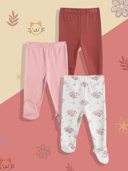 mothercare Infant 3 Pcs Cotton Leggings