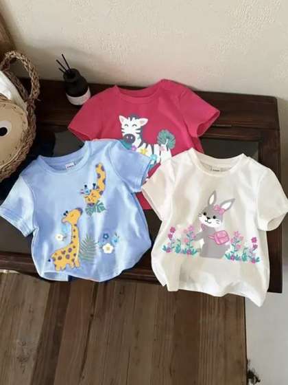 DAMN GUD DG Kids Pack of
                    3 Printed T-shirt