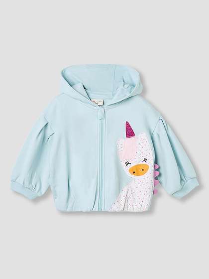 Juniors by Babyshop
                    Girls Graphic Printed Hooded Sweatshirt