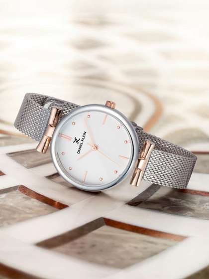 Daniel Klein Premium
                        Women Silver-Toned Analogue Watch DK11956