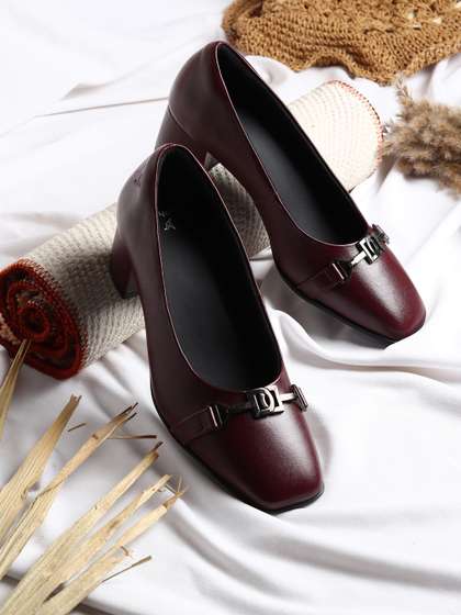 yoho Women Bliss
                        Heel 002 Slip-On Block Heel Orthopedic
                        Footpharma Footbed Loafers