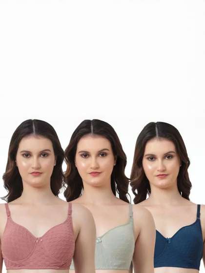 Imsa Moda Pack Of 3
                        Full Coverage Lightly Padded Bra
