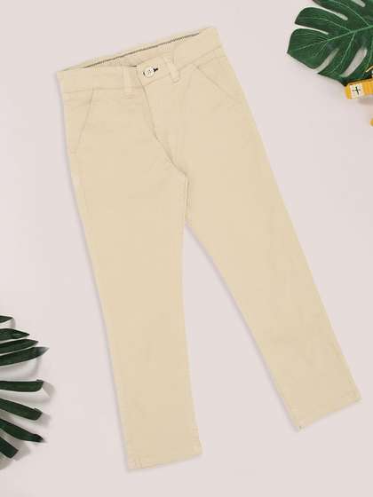 Pantaloons Junior Boys
                      Regular Fit Mid-Rise Cotton Trousers