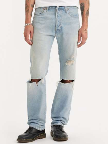 Levis Straight Fit Mid-Rise Jeans