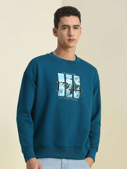 Allen Solly Men
                          Printed Cotton Pullover Sweatshirt