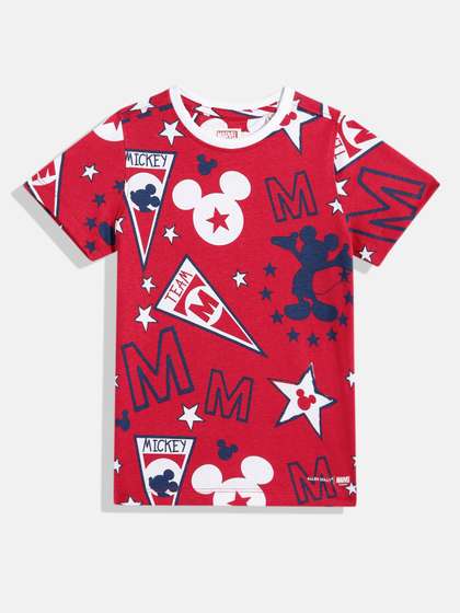 Allen Solly Junior
                      Boys Mickey Mouse Printed Pure Cotton T-shirt