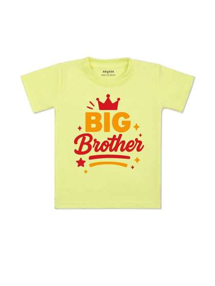 Arvesa Kids Big Brother
                    Printed Round Neck Tshirt