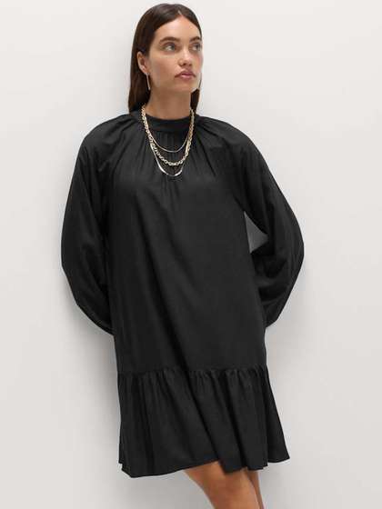 Marks & Spencer
                        Funnel Neck Mini Smock Dress