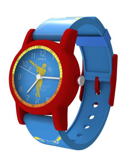 Spiky Printed Dial &
                    Embellished Straps Analog Kids Watch SLEEK_C2_Blu