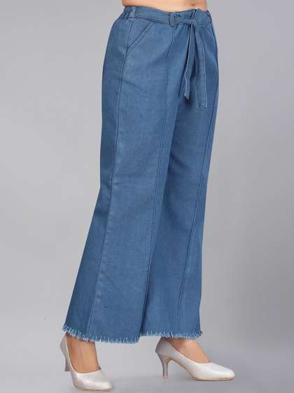 Muhuratam Girls Flared
                    Mid-Rise Stretchable Jeans