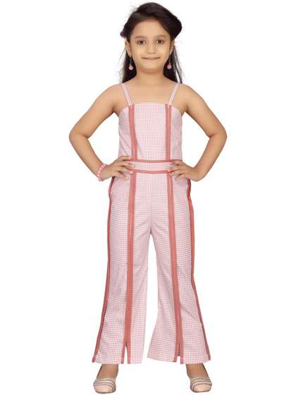 Muhuratam Girls Printed
                    Basic Jumpsuit