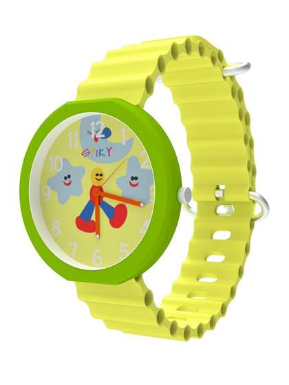 Spiky Kids Printed Dial
                    & Straps Analogue Multi Function Watch
                    SPKEVA42_C2_YLW