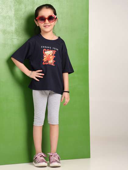 Robinbosky Girls
                    Mid-Rise Three-Fourth Length Leggings