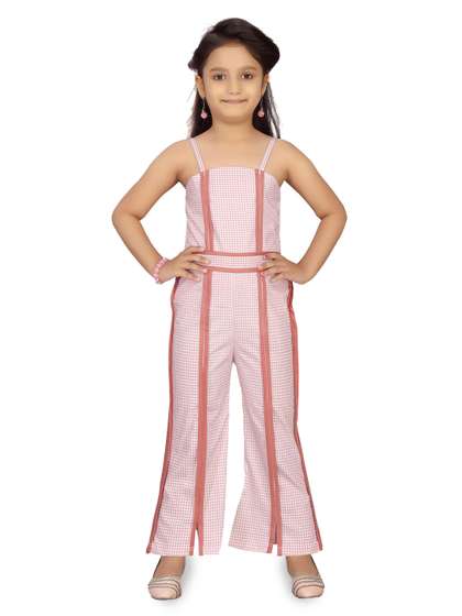 BAESD Girls Checked
                    Basic Jumpsuit