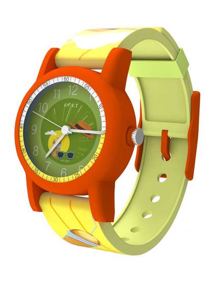Spiky Kids Printed Dial
                    & Straps Analogue Watch SLEEK_C1_Ylw