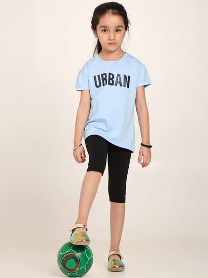 Robinbosky Girls
                    Mid-Rise Three-Fourth Length Leggings