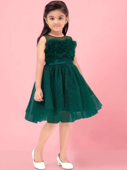 Muhuratam Girls
                    Embellished Fit and Flare Dress