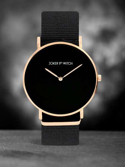 JOKER & WITCH
                        Unisex Black Analogue Watch