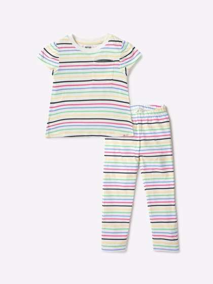GAP Girls Striped
                      Mid-Rise Skinny Fit Ankle Length Leggings