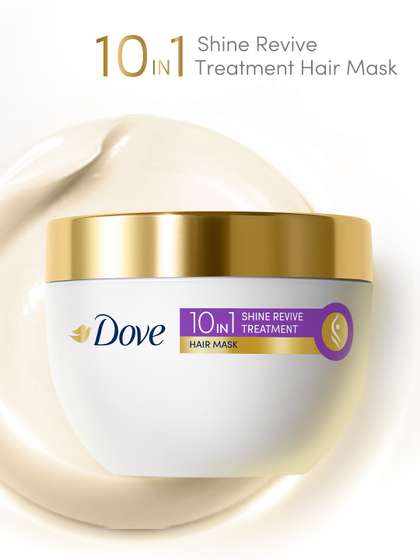 Dove 10-in-1 Shine
                          Revive Treatment Hair Mask with Vitamins B6
                          & E for Dull Hair - 300ml