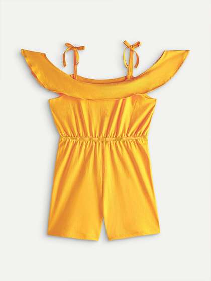 Chuckleberrie Girls
                    Off-Shoulder Jumpsuit