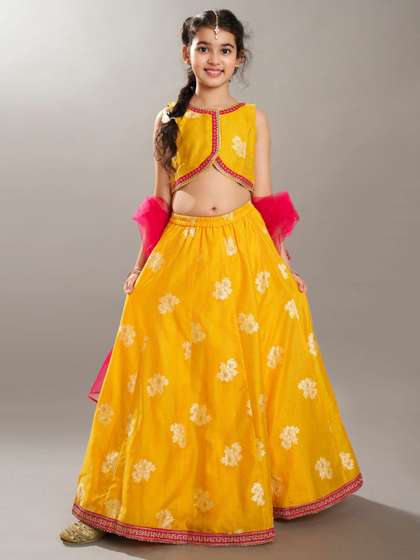 Bitiya by Bhama
                        Girls Ready to Wear Lehenga & Blouse With
                        Dupatta