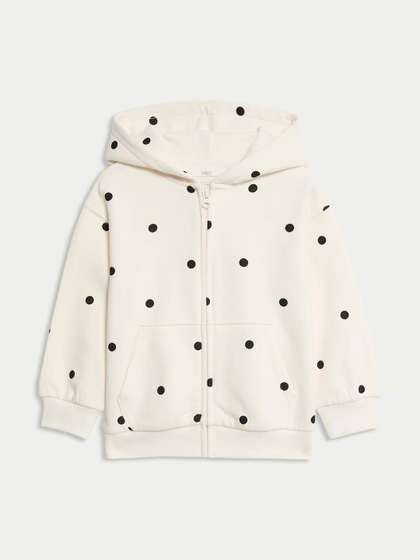 Marks & Spencer
                    Cotton Rich Polka Dot Hoodie