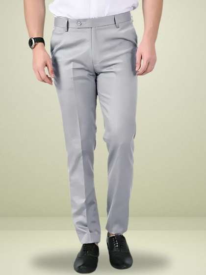 Zee Gold Men Relaxed
                        Low-Rise Regular Fit Formal Trousers