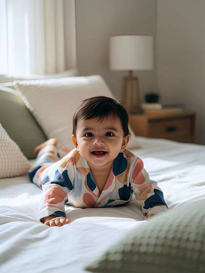The Boo Boo Club
                      Unisex Kids Printed Muslin Night Suit