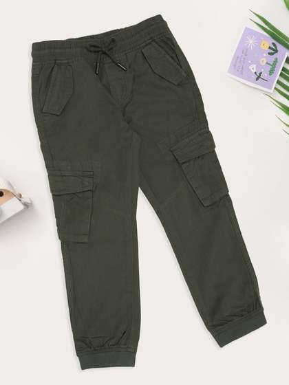 Pantaloons Junior Boys
                    Regular Fit Mid-Rise Cargos