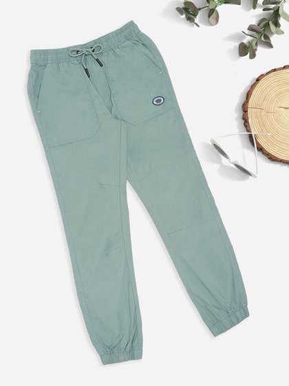 Pantaloons Junior Boys
                    Mid-Rise Cotton Regular Trousers