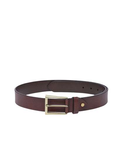 Allen Solly Men Textured
                    Leather Formal Belt