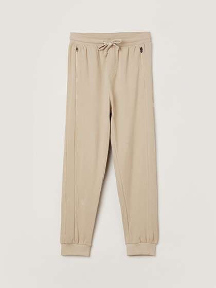 max Boys Textured Pure
                    Cotton Knitted Joggers