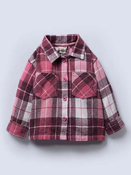 Ed-a-Mamma Girls Spread
                    Collar Checked Tailored Jacket