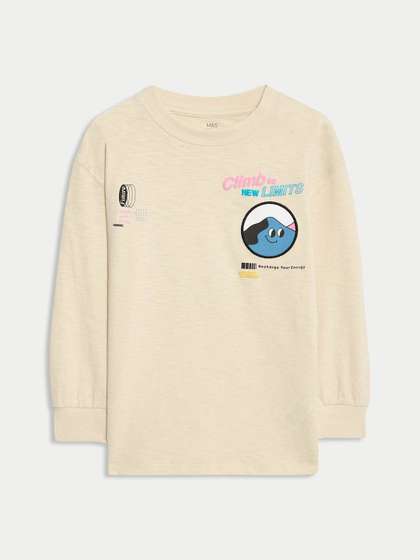 Marks & Spencer Pure
                    Cotton Graphic Top