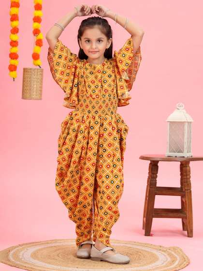 MASTARANG Girls Printed
                    Basic Jumpsuit