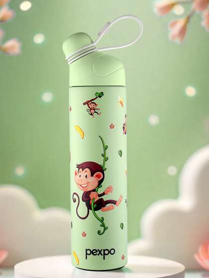 Pexpo PICO Green
                      Conversational Stainless Steel Spill Proof Flask -
                      500ml