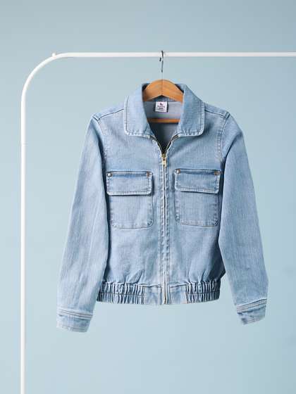 TWEENY MINI Crop Denim Jacket