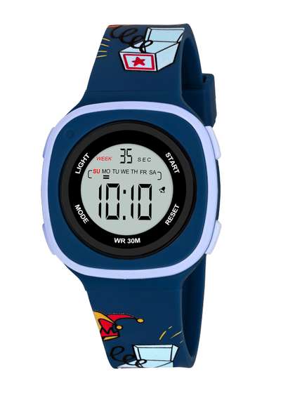 KIDSUN Boys Dial &
                    Straps Digital Multi Function Watch 871_DARK_BLUE