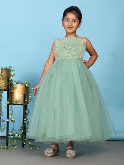 Toy Balloon kids
                    Embellished Net Fit & Flare Maxi Dress