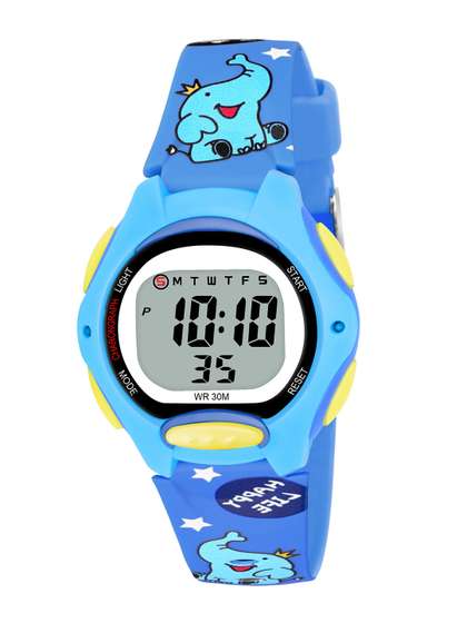 KIDSUN Kids Printed
                    Digital Multi Function Watch 870_BLUE_BLUE